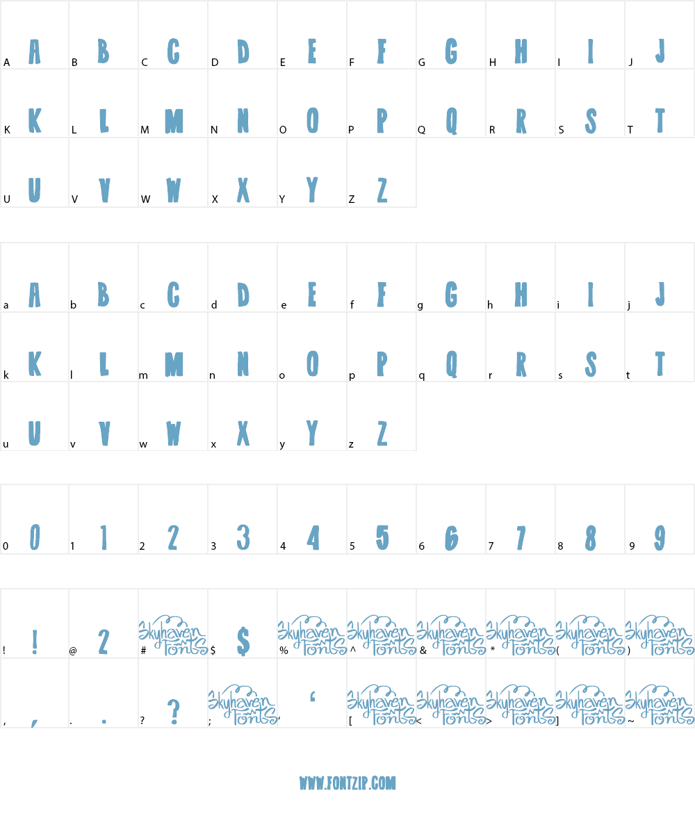 Summer Jams Fill Font Character